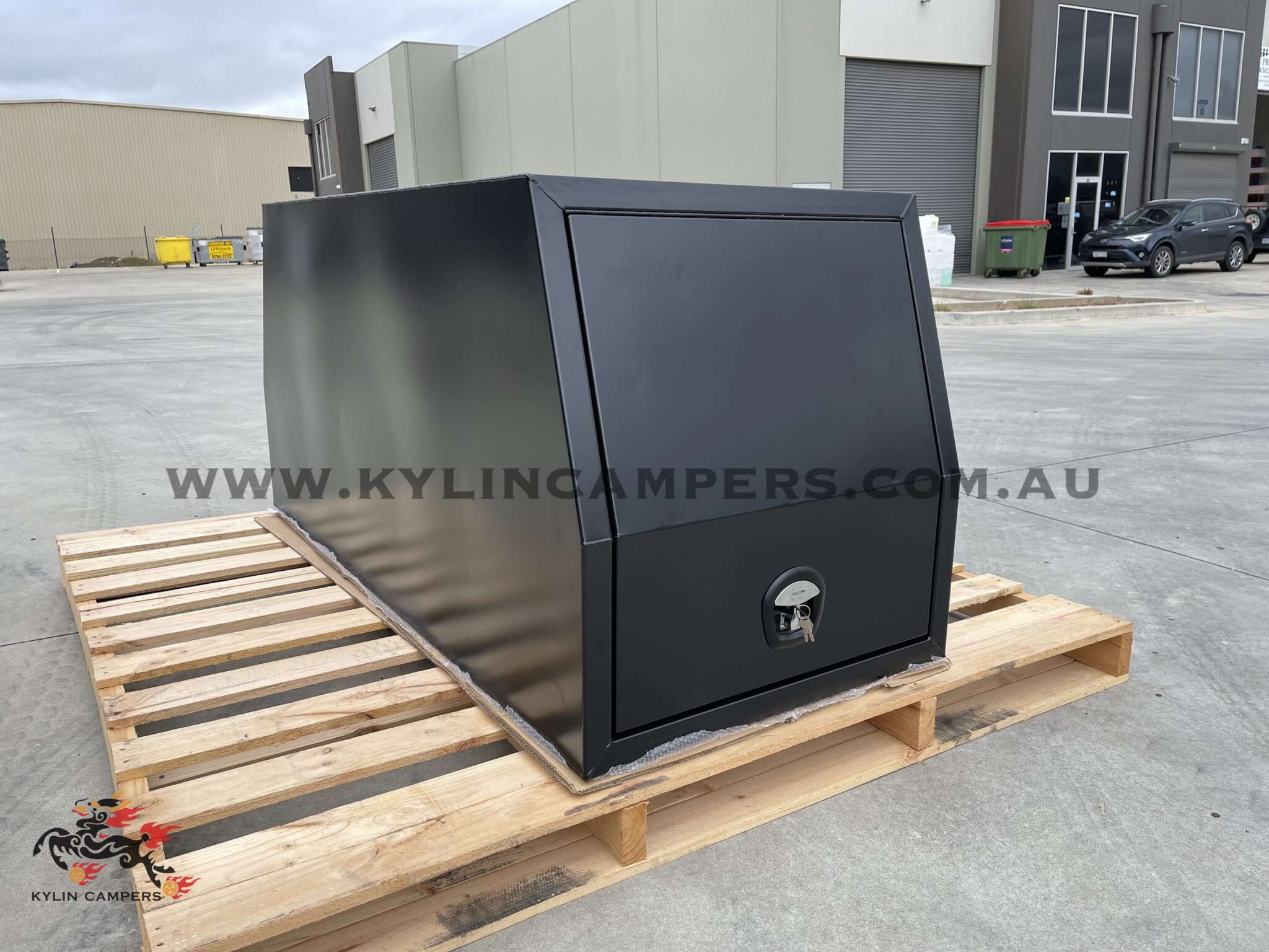 800mm Long Black Flat Plate Ute Canopy Alloy CanopyKylin Campers