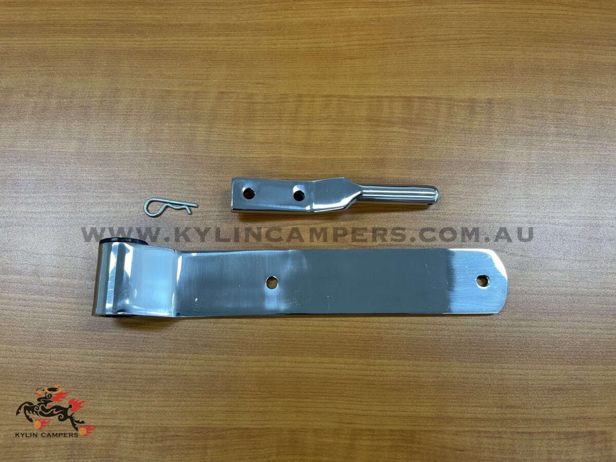 Heavy Duty Stainless Steel 240mm Strap Hinge for Ute Tray -Kylin Campers